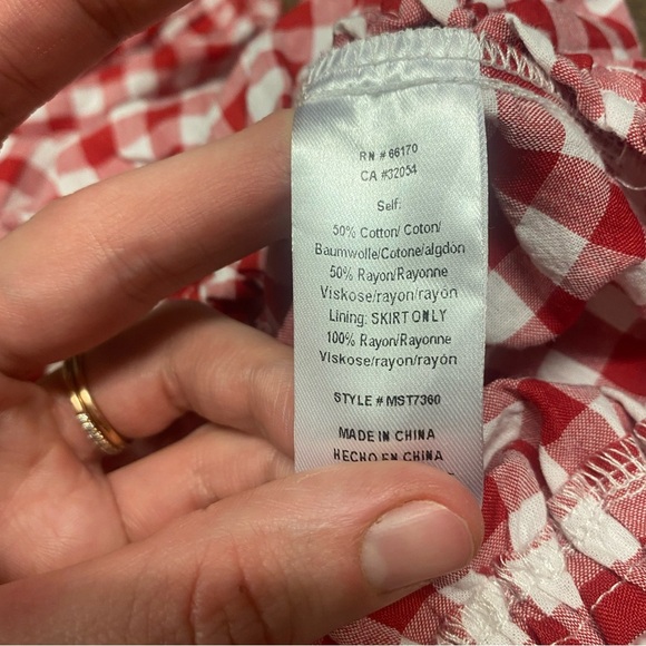 NWT Anthropologie “MABLE” Gingham Print 2 Piece Set Size Large - Picture 7 of 8